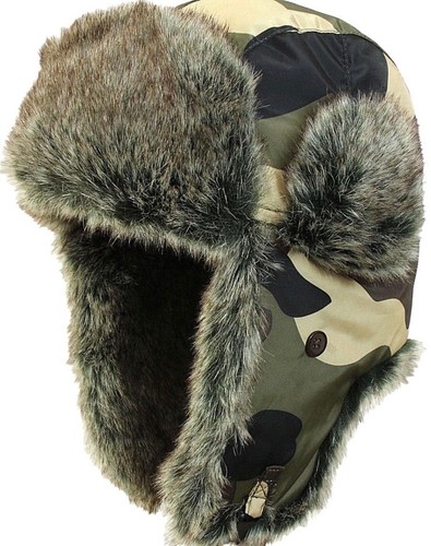 Camouflage ushanka winter - camouflage,