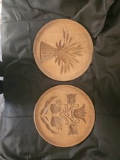 LOT OF 2 Vintage Carved Wood