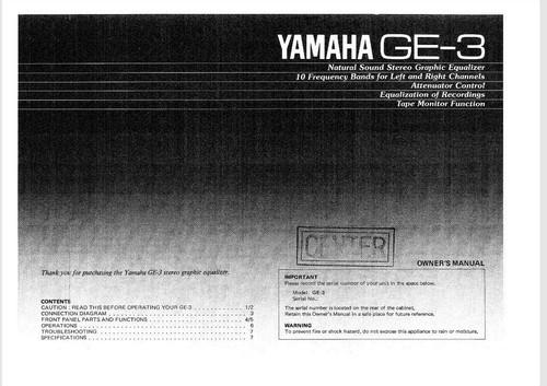Yamaha stereo graphic - stereo,