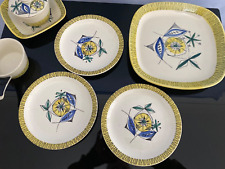 RARE MCM  8 pieces Stavangerflint Norway Flamingo "Bambus" very good condition 