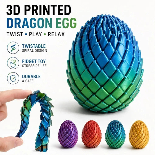 Dragon egg stress toy - egg,