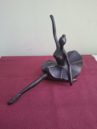 Resin ballerina sculpture - resin,
