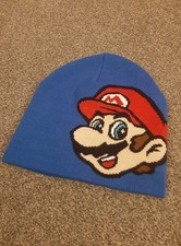 SUPER MARIO Blue Beanie Winter