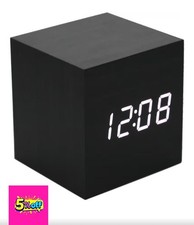Wooden Alarm Clock - Mini Cube