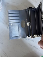 GREY LEATHER TED BAKER PURSE 