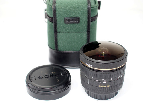 Sigma 8mm fisheye lens - 8mm, ex