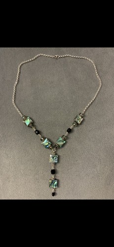 Vintage stone necklace - stone,