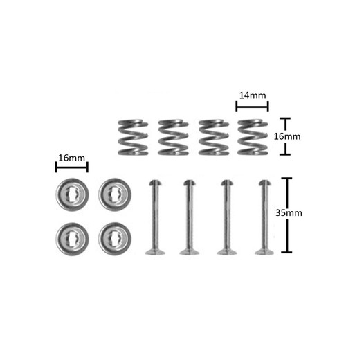 Brake shoe hold kit springs - shoe,