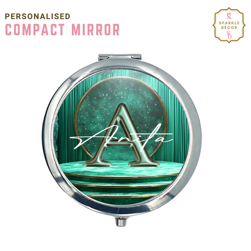 Personalised compact mirror - personalised,
