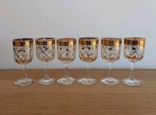 Set vintage gold sherry - of,