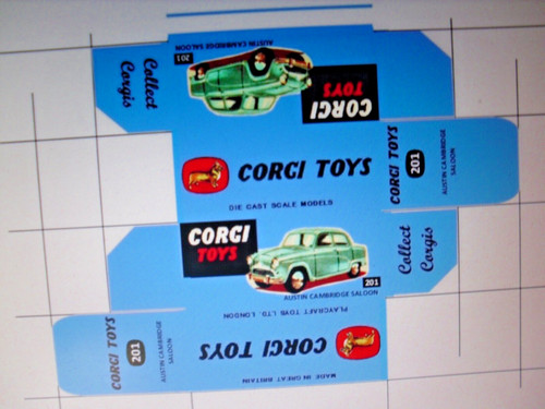 Repro replica box for corgi - repro,