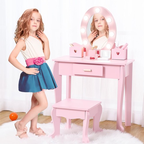 Kids dressing table and stool - kids,