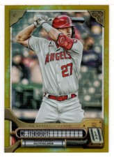 Mike Trout - 41/50 Chrome Gold (Baseball Card) 2022 Topps Gypsy Queen # 72 MT