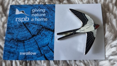 Rspb bird pin badge swallow - pin, -swallow