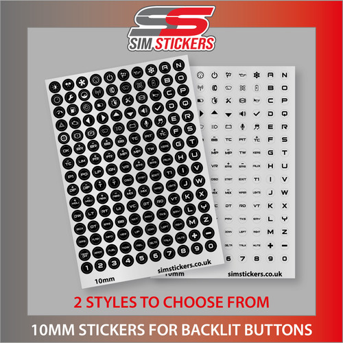 Clear black 10mm round - clear,
