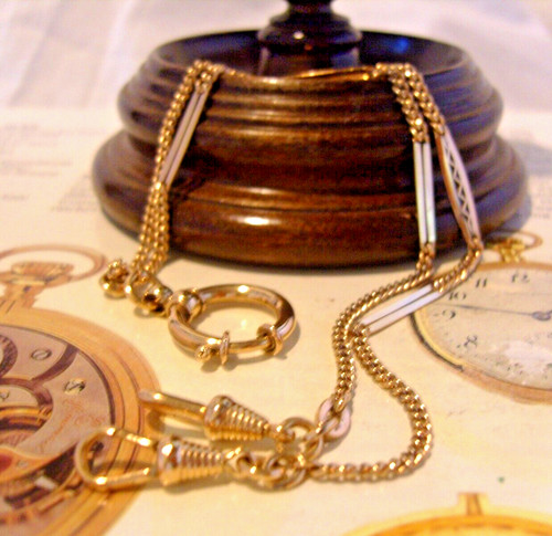 Pocket watch chain 12ct rose - pocket,
