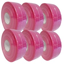 Pink Scrim Tape 48mm x 90m 6 Rolls Plasterers Plastering Plasterboard Mesh