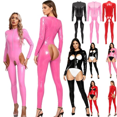Women wetlook leather - uk,