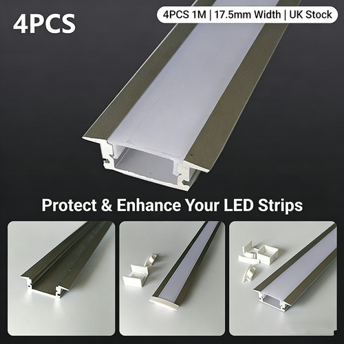 4pcs aluminium led strip - 1m,