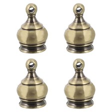 4 Pcs Zinc Alloy Lamp Finials