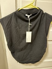 Reformation Black Lindy Ruched