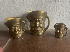 Set of 3 Vintage Small Brass