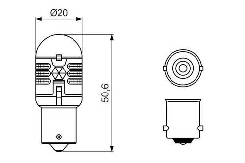 Direction indicator bulb - direction, front