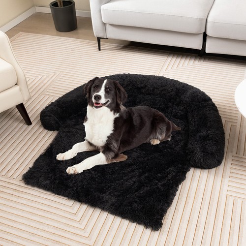 Plush calming dog couch - plush,