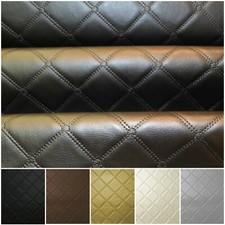 Faux Leather Diamond Fabric