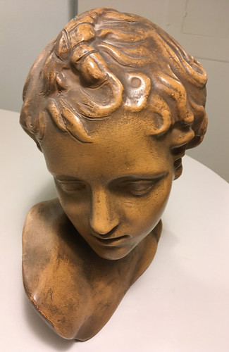 Terracotta neoclassical bust - terracotta,