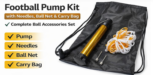 Football pump kit with - pump,