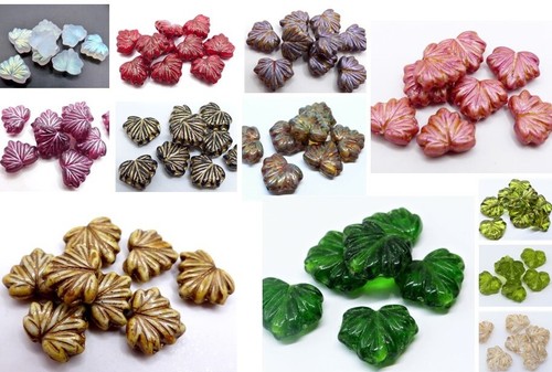 13mm czech glass heart - 13mm,