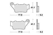 Set of 2 quality rear brake