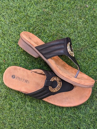 Pavers ladies sandals black - pavers,