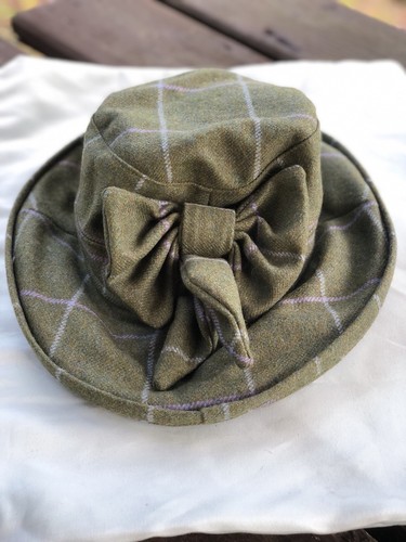 Ladies cloche tweed hat - cloche,