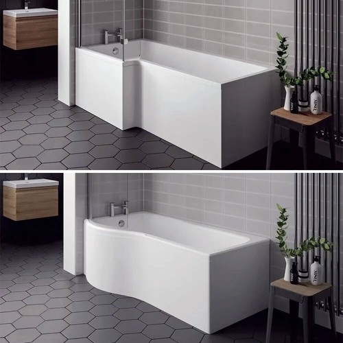 Nuie 1700mm shower baths - nuie,