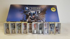 Eaglemoss DC Chess Set, Batman v Joker Full 32 Piece Set Boxed VGC Figures only