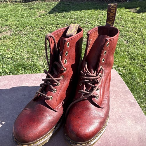 Martens men red leather - red,