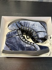 Dolce And Gabbana Blue Suede