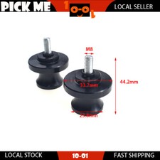 Black M8 8mm Swingarm Sliders