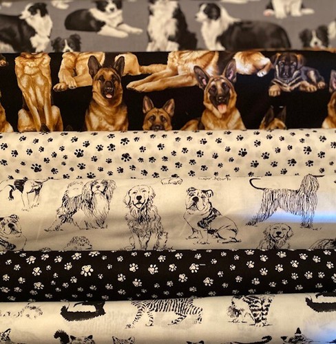 Timeless treasures fabric - timeless, dog