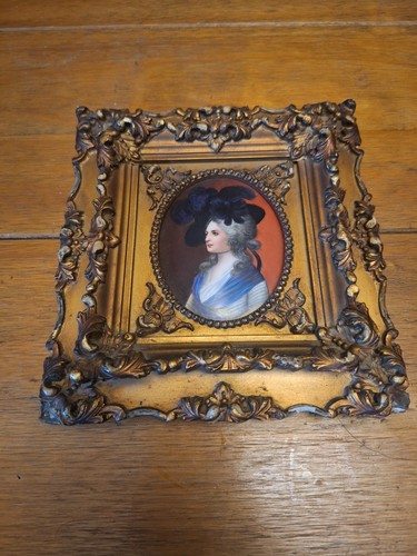 Porcelain miniature portrait - miniature,