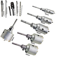 40-600mm TCT TUNGSTEN CORE DRILL + PILOT BIT + SDS PLUS ARBOR SHANK