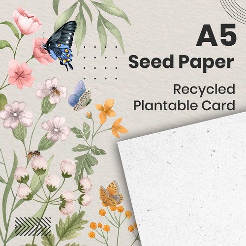 Seeded craft paper sheets - seeded,