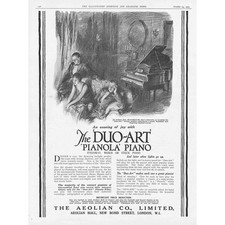 AEOLIAN CO Duo-Art Pianola Piano - Vintage Advertisement 1925