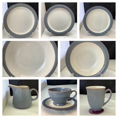 Denby storm blue plates - storm,