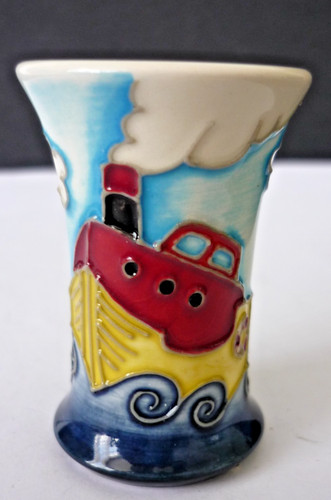 Moorcroft miniature steamboat - moorcroft,