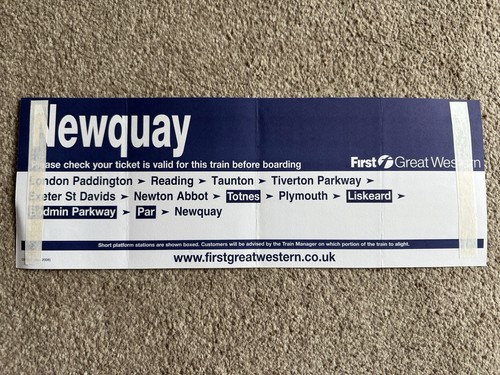 London paddington newquay fgw - london,