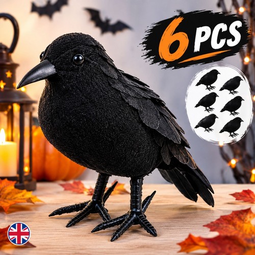 Realistic crow halloween - 6x,