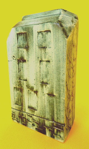 Carn pottery box - pottery, vase